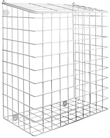 Letterbox Cage with Fixings | Mail Catcher Cage | Iron Basket Post Catcher | Door Letter Guard | Outdoor & Indoor Holder for Letters | M&W