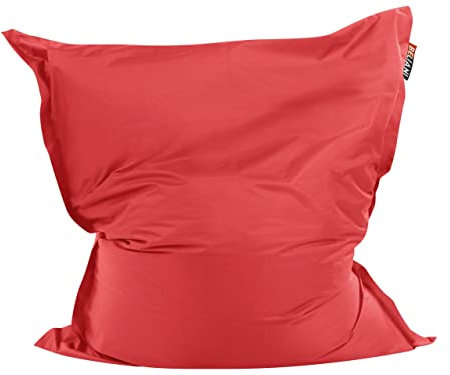 Beliani Praktisches, lustiges Sitzkissen Polsterbezug EPS Kugel 140x180 cm rot Fuzzy