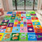 PartyKindom 200x150cm Kinderteppich Spielteppich mit rutschfestem Design Spielzeit Kollektion ABC Form Jahreszeit Monat Gegenüber und Tier Lernbereich für Kinderzimmer Spielzimmer