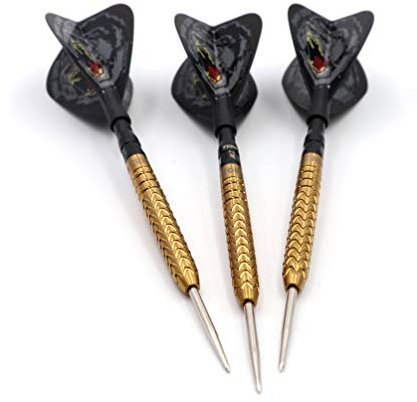 CUESOUL Robbie 'KONG'Green 24g 90% Wolframstahl Dart Set, Gold Titannitrid Beschichtung （CSDP-BS004-24JT）
