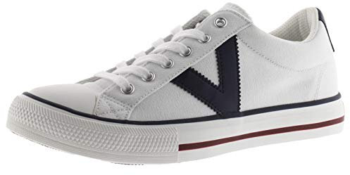 victoria Basket Unisex Tribu Lona & Logotipo En Contraste & Puntera De Goma 1065164 para Adulto Blanco 38