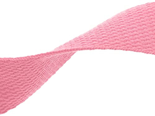 Lovely Tissus Ruban Sangle Coton Polyester 30 mm - Coupe au mètre - Bande Accessoires en Polycoton pour Couture Artisanat Loisirs Créatif (Rose)