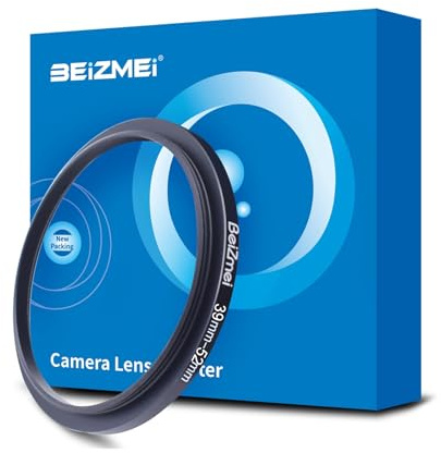 filtro Adattatore da 39mm a 52mm Compatibile con tutte 39mm le Obiettivo a 52mm UV,ND,CPL,filtro,39mm lens to 52mm fotocamera Filtro (39-52mm)