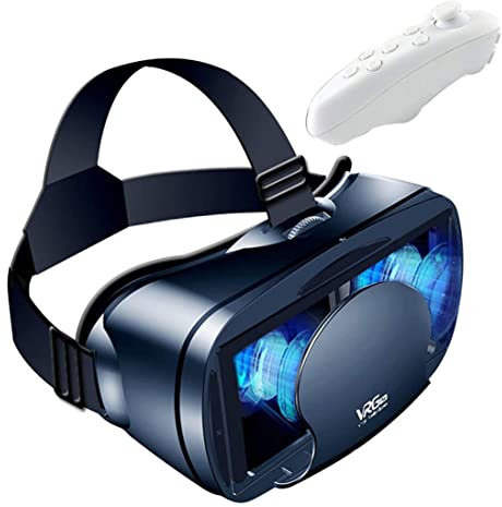 GGOOD VR Headset Virtual Reality Glasses for Android Phone New Goggles for Movies Compatible 5-7inch Soft & Comfortable Adjustable Distance Black