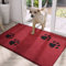 PURRUGS Dirt Trapper Door Mat 24 x 35.5, Non-Skid/Slip Machine Washable Microfiber Entrance Rug, Shoes Scraper, Dog Doormat, Super Absorbent Floor Mat for Muddy Wet Shoes and Paws, Red
