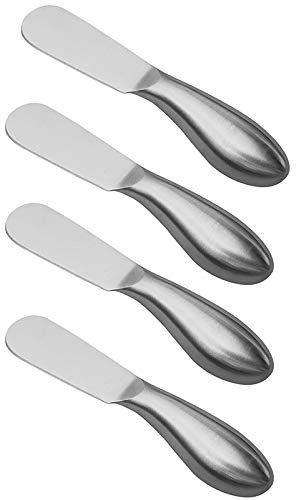 Doumneou 4 Pieces of Cheese and Butter Spreader, Stainless Steel, for Christmas, Birthday/, Wedding/Birthday and Father's Day