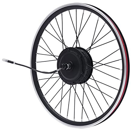 YISSALE Elektrofahrrad Umbausatz Front Wheel LCD E-Bike Conversion Kit Frontmotor 36V 500W Motor Controller 24