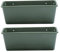 Cabilock 2pcs Lip Gloss Containers Wall Planter Outdoor Plastic Planter Wall Pocket Planter Deck Rail Pot Hanging Garden Background Wall Pot Wall Mounted Pot The Fence Wall Basin Railing