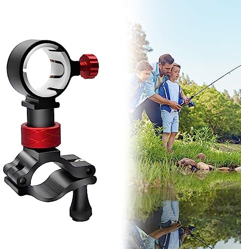 OKUYAN 1PC Fishing Chair Umbrella Holder Chair Umbrella Holder Clamp Aluminum Alloy Fishing Umbrella Bracket Adjustable Fishing Chair Clamp Bracket Universal Umbrella Mount Clip for Beech Fish Chair