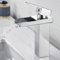 Rubinetto da bagno a cascata rubinetto cromato miscelatore monocomando per lavabo, moderno rubinetto da bagno in ottone per bagno, acqua fredda e calda disponibile