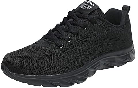 Scarpe da Camminata Uomo Stivali Uomo Alti Neri Scarpe Uomo Ginnastica Scarpe Uomo estive Eleganti di Cuoio 2023 Sneakers Uomo Nere Nero-e 11.99