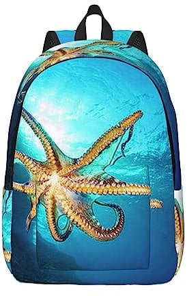 KoNsev Marine Biology Laptop-Rucksack, Reiserucksack, Arzttasche, schwarz, Rucksack, stilvoll, leicht und funktional, Schwarz , S
