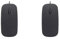 Lot de 2 mini souris filaire ultra-fines pour ordinateur de bureau, ordinateur portable, noir mat, blanc, souris de jeu ergonomique, noir
