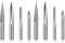 VENEKA CNC-Fräser-Set 1/4 Schaft, Gravur Holzschnitzfräser 6 mm und 4 mm, V-Nut, Profil-Bit, Wolframstahl - 8 Stück