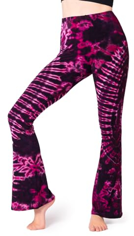 PANASIAM Leggings Batik with Flare, pink, M