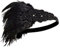 20er Jahre Stirnband, iSpchen Feder Kristall Haarband Gatsby Kopfschmuck Fascinator Strass für Damen Mädchen, Typ 1