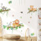 Tanlaby Tier auf Baum Wandsticker Dschungeltier Wandtattoo Löwe Leopard Lemur Wandaufkleber Selbstklebend Abnehmbare Wand Kunst Aufkleber für Kinderzimmer Kinderzimmer Spielzimmer Wanddekoration