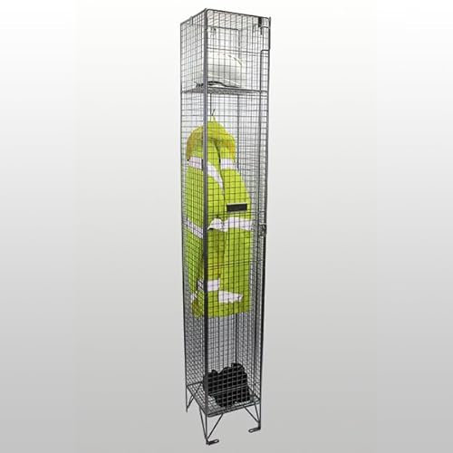 1 Door Economy Wire Mesh Locker 305mm deep