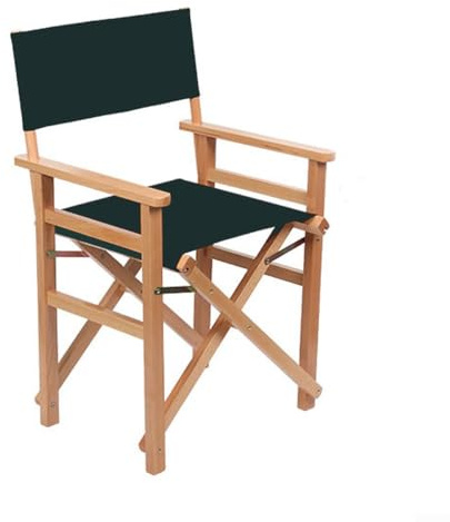 SPORTARC 1 x Regiestuhlbezüge, Filmstuhlbezug, Ersatzbezug für Klappstuhl, Dunkelgrün, 20 x 53 cm x 42 cm
