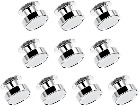 CENPEK 10 Stück magnetische Anstecknadeln, Emaille-Anstecknadeln, Magnet-Anstecknadelkonverter, Metall-Anstecknadeln mit Verriegelung, magnetische Broschenkonverter für Jacken, Blazer, Rucksäcke