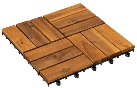 9 Dalles Acacia 30X30 CM