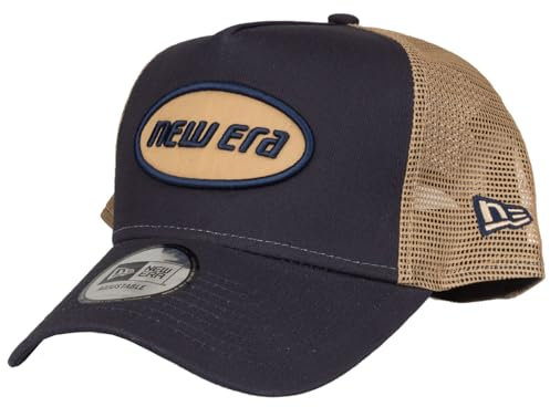 New Era Adjustable Trucker Cap - Retro Brand Patch Navy