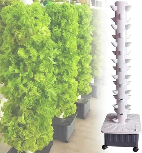 Kit di Coltivazione a 15 Piani e 45 Fori Torre Set Verticale Farm Serra per casa Cucina Giardinaggio - Coppe colonizzazione in PP Staccabili