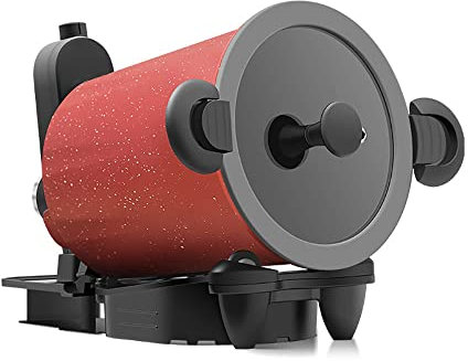 KLYDBMYT Cuocitore Automatico, friggitrice con Rotazione a 360°, per Uso Domestico, all'aperto, Campeggio, Viaggio, Cucina, Multifunzionale, Padella (Rosso)