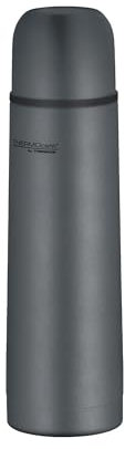 THERMOcafé by THERMOS TC BEVERAGE BOTTLE graphite grey mat 0,50l, Thermosflasche mit Becher aus Edelstahl, 12h heiß & 24h kalt, Auslaufsicher, für Schule, Unterwegs & Büro