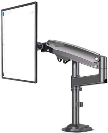 DRJBBODVQ H100 Gasfeder 22-35 Zoll LCD LED Monitorständer Arm Vollbewegliche Desktop-Monitor TV-Halterung Tragkraft 2-12 kg(Chrome)