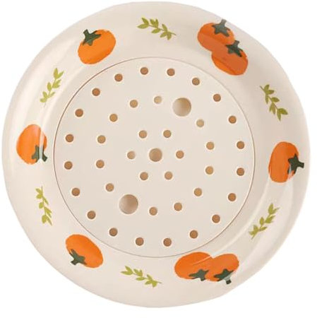 Générique Assiette pour Boulettes, égouttoir de Cuisine, Plat à Fruits, Assiette pour Pâtes, Assiette de Service, Kaki