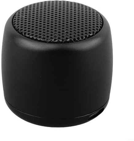 Getdoublerich Bluetooth Haut-parleur portable sans fil, 4 x 4 x 3 cm, mini boîte à son pour haut-parleurs portables sans fil personnalisés pour voyage et sport (noir)