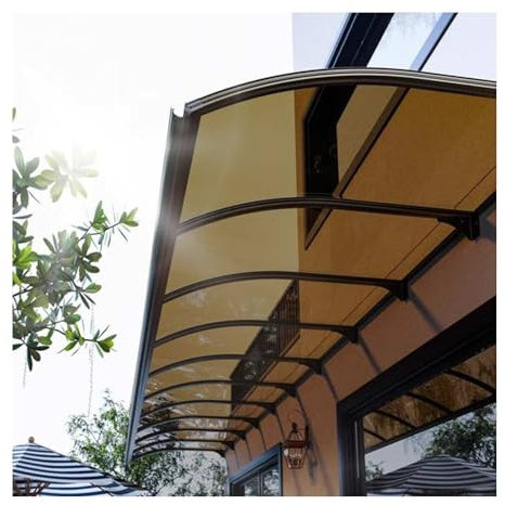 UV-beständiges Lichtbogen-Design Markise für Türen & Fenster, wetterfest & winddicht, perfekt für den Eingangsschutz (45 x 360 cm)