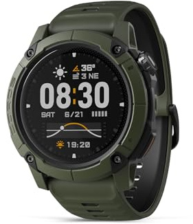 COROS NOMAD Sports Watch, Rugged Lightweight GPS Watch, 22-Day Battery Life, Adventure Journal, Pre-loaded Maps, Turn-by-Turn Navigation, Catch Logging(Green)