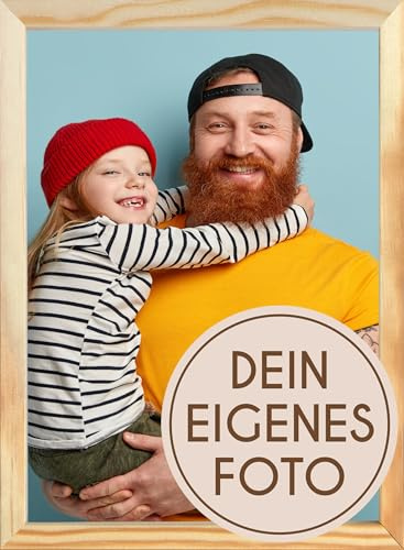 Wackadoo® Bilderrahmen mit eigenem Foto - Poster mit Wunschmotiv - Personalisierte Geschenke - Wunschmotiv - eigenes Bild mit Rahmen - eigenes Foto (Natur, 13 x 18 cm (hochformat))