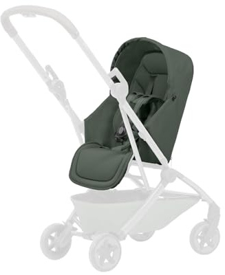 Joolz Aer2 Nest to Seat für Neugeborene, Handgepäck kompatibel | kompatibel mit Joolz Aer2 Kinderwagen, verstellbare weiche Beinstütze, UPF 50+ Komfortverdeck, 0–15 kg, Forest Green