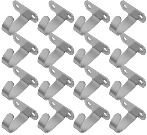 HIAKDOFT 20 Pièces Crochets Plafond Inox Supports Solides sans Perçage pour Suspension Plantes Luminaires Hamacs Utilisations Intérieures et Extérieures