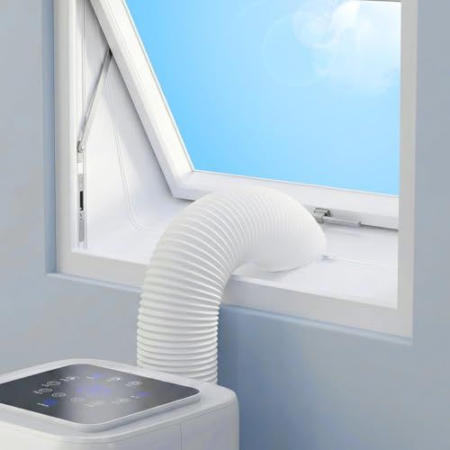 GREENSAPPIRE Fensterabdichtung Klimaanlage für Dachfenster & Kippfenster, 460 cm AC Fensterabdichtung mit Reißverschluss für Mobile Klimageräte, Universal Airlock Fenster Kit (230cm)