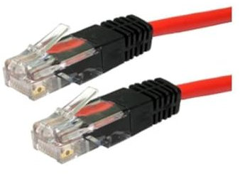 Cable-core – Cable cruzado CAT 5e RJ45 de red Ethernet Cable rojo 2 m