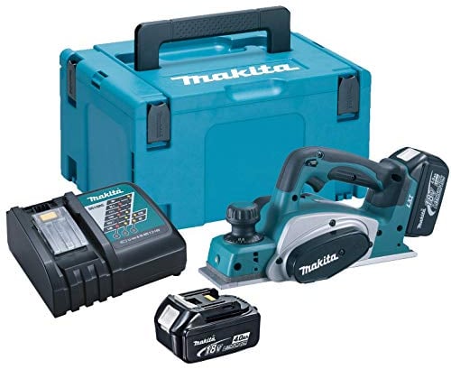Rabot 18V LXT largeur 82 mm (2x4,0Ah) en MAKPAC - MAKITA DKP180RMJ