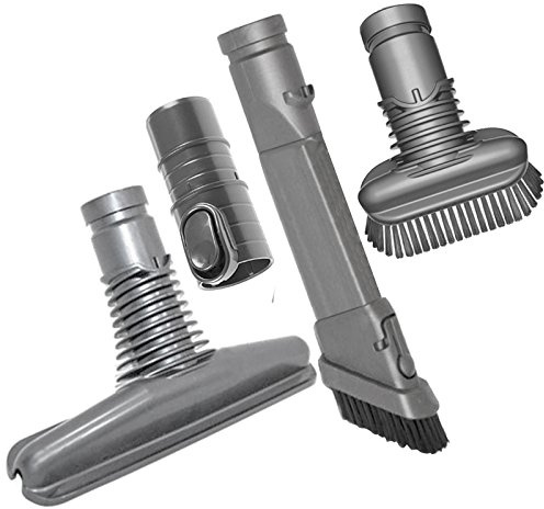 SPARES2GO Universal Crevice Upholstery Dirt Brush Mini Tool Kit for All Main Models of Dyson Vacuum Cleaners