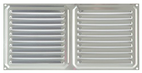 Brinox B70240A - Rejilla de ventilación (15 x 30 cm) color aluminio