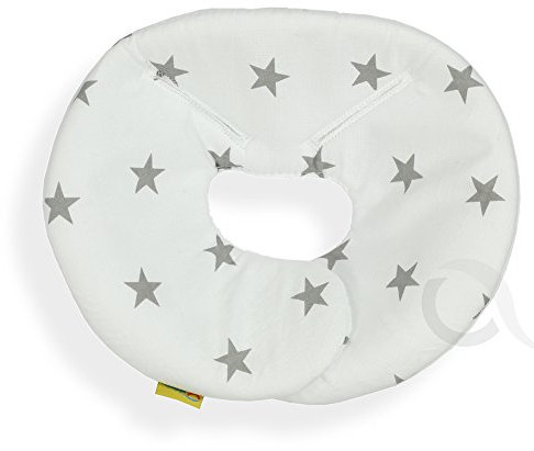 Head Hugger, Head Support for Maxi - COSI Pebble (SM Grey Star/White)