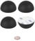 2.5 Platinum Silicone Hemisphere Bumper, Non - Skid Isolation Feet with Adhesive - 20 Duro - 4 Pack
