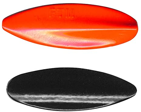 FTM Unisex – Erwachsene 10C5200291C10 Tornad-Inline Spoon-Forellenblinker zum Spinnfischen auf Forellen, Blinker zum Spinnangeln, Durchlaufblinker, Gewicht:5g, Farbe:Black/UV orange, Bunt, Normal