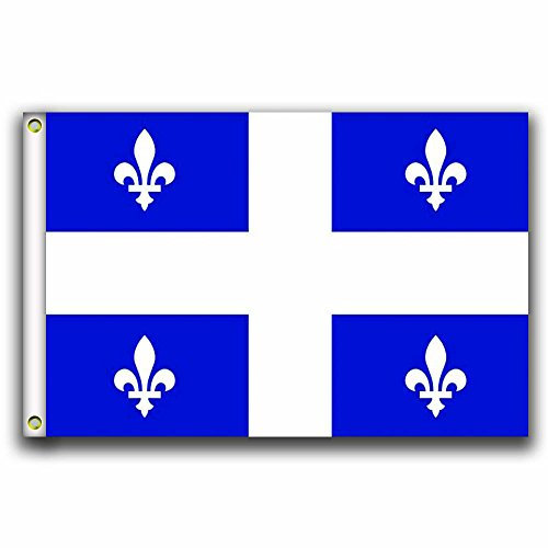 MCPACE Quebec Les Drapeaux Banner 3x5ft-90x150cm 100% Polyester,Utilisé à l'intérieur et à l'extérieur