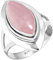 Jeweloporium 925 Silber Ringe für Frauen Rosa Rosenquarz Edelstein Mode Silber Ringe Größe 62(19.7) Valentinstag - Geschenk Boho Schmuck