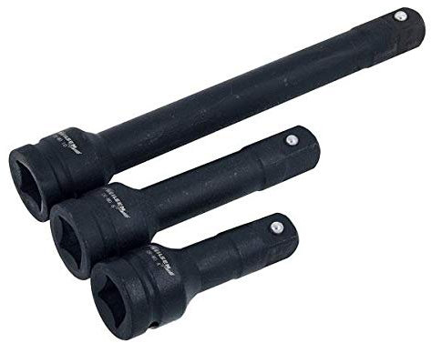 Neilsen CT4350 3pc 3/4in Dr Impact Extension Bar Set – 100mm, 150mm, 250mm (4in, 6in, 10in)