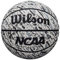 Wilson NCAA Replica Splatter Basketball – Größe 7 – 74,9 cm, Schwarz/Weiß