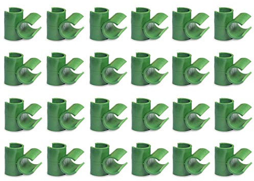 SUFUBAI 72 Stück Pflanzen-Spalier-Verbindungs-Clips, Kreuz-Schnalle, Verbindungsverbindung für Pflanzen-Stäbe, Verbindungsrohr-Unterstützung